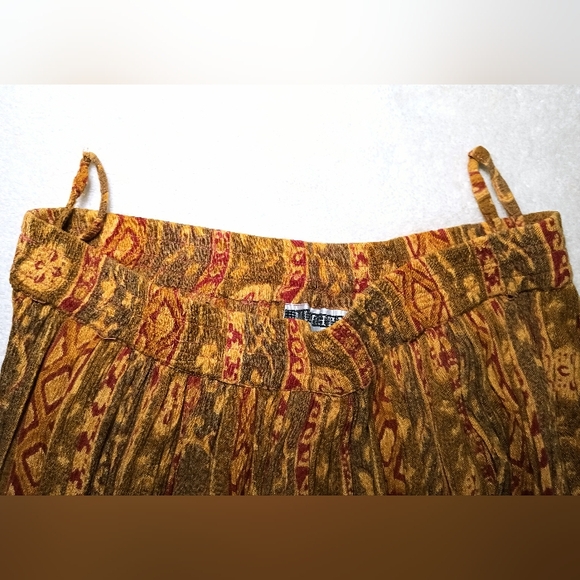 Vtg 90's/Y2K festival Indian handmade maxi skirt sz. S - Picture 5 of 12